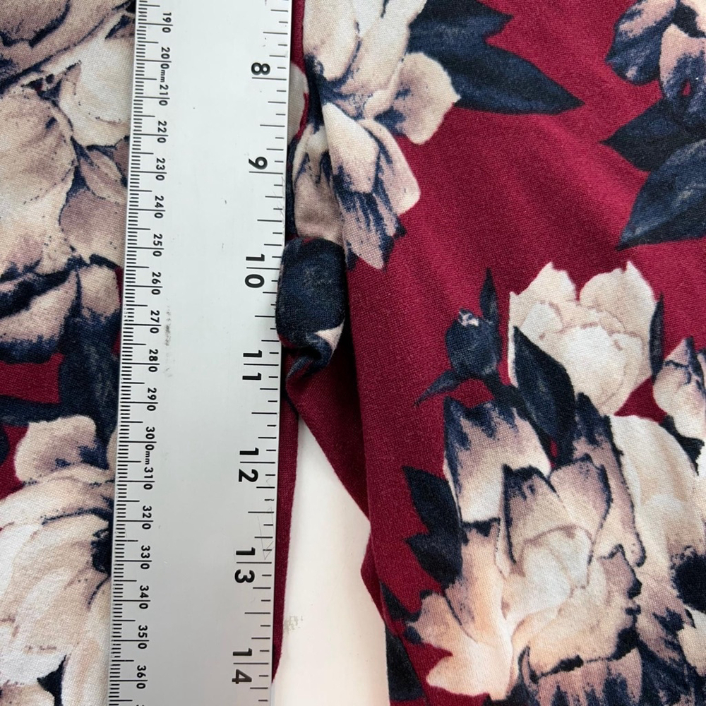 BCBGMAXAZRIA Pajama Set 2 Piece Womens M Red Floral - Picture 11 of 16